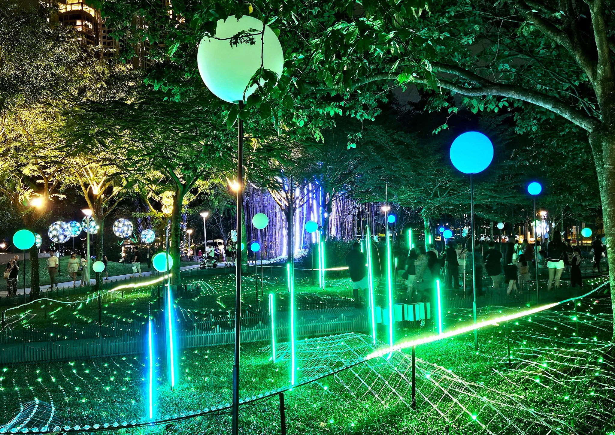 ParkCity Year-End Light Festival, located at Central Park & The Waterfront, Desa ParkCity, KL.